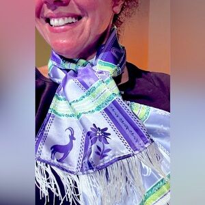 New Alpine Scarf edelweiss trachten Dirndl satin trachten Oktoberfest Austria